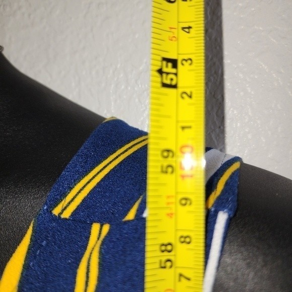 Rouge Sleeveless Blue Yellow and White V Neck Jumpsuit Plus Size 2xl NWOT - Picture 6 of 7